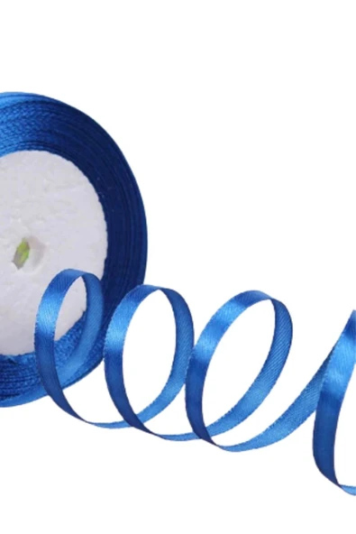 Saten Kurdele 2 cm 10 Metre İndigo - 1