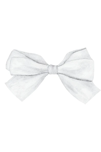 Saten Kurdele 6 cm Beyaz 2 Metre - 2