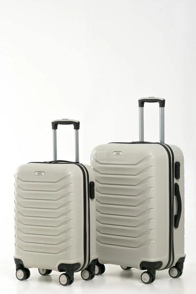 YEFA PP Polipropilen Kırılmaz Orta & Kabin Boy 2'li Valiz Seti ürün görseli