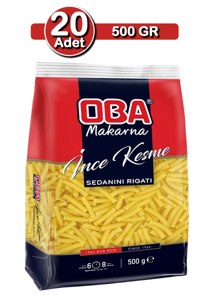 Oba İnce Kesme Makarna 500 G X 20 Adet | Toplu Çorbalık Paket ürün görseli 1