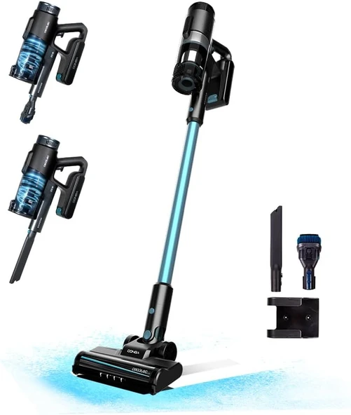 Cecotec Conga Rockstar 1500 Ray Pure Akülü Süpürge Elektrikli Süpürge. 215 W, 12 kPa, Otonomi 45 dk, 3'ü 1 arada, Karışık Fırça, Aksesuarlar, 2 Program, Paralel Siklon, 500 ml Tank ürün görseli