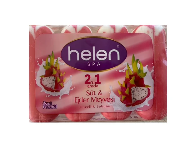 Helen Katı El Sabunu Sütlü & Ejder Meyveli 4 x 90 Gr ürün görseli