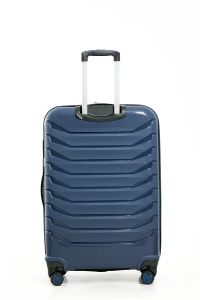 YEFA PP Polipropilen Kırılmaz Büyük & Makyaj Boy 2'li Valiz Seti - Resim 4