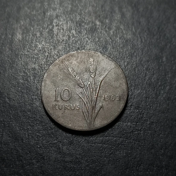 Escoines 39963687345f5e8a2f 1963 10 Kuruş temiz %95 Bakır Para - 2