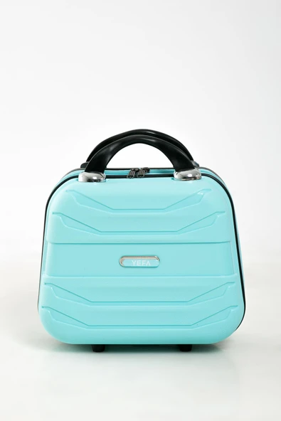 YEFA PP Polipropilen Kırılmaz Büyük & Makyaj Boy 2'li Valiz Seti - Resim 7