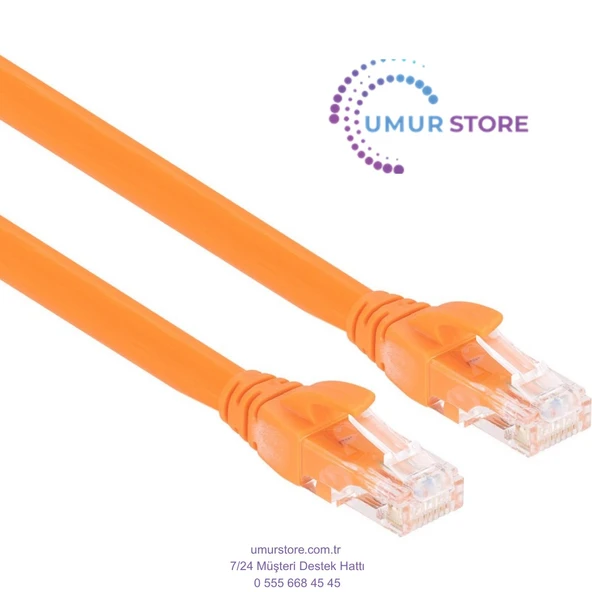 Cat6 RJ45 Lan Kablosu Uçları 40 M  Fabrikasyon Takılı Bilgisayar Modem Internet Ethernet Kablosu ürün görseli 1