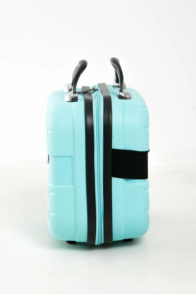 YEFA PP Polipropilen Kırılmaz Büyük & Makyaj Boy 2'li Valiz Seti - Resim 9