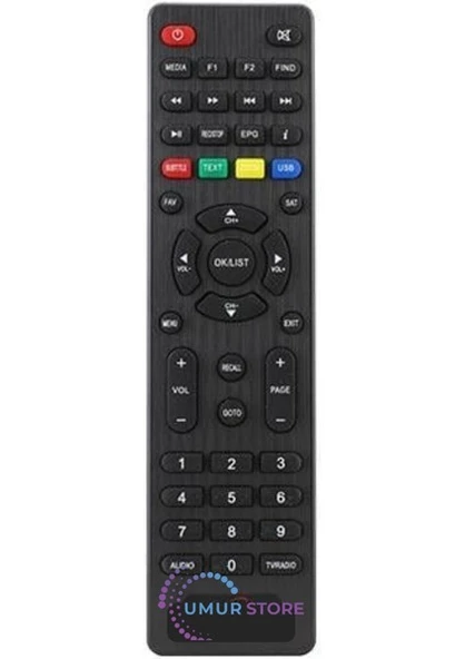 Korax Ip Plus Hd Uydu Alıcı Kumandası