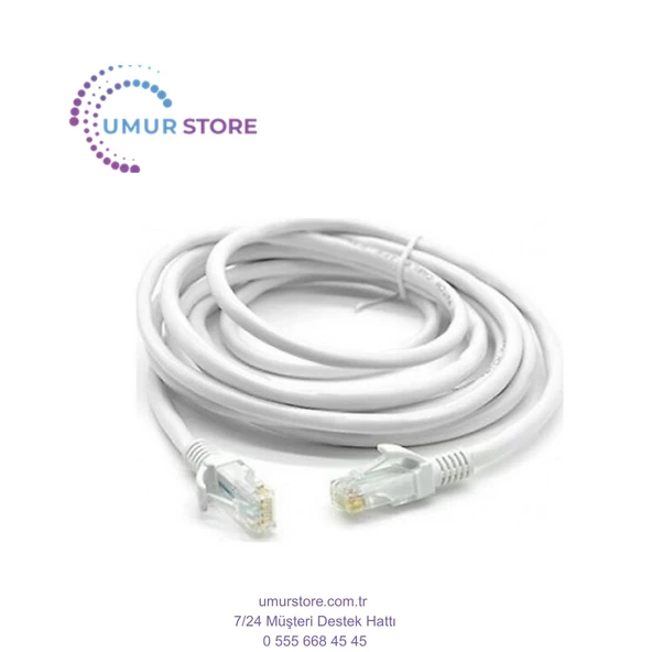2.5 mt Cat6e Ethernet, İnternet Network Kablosu ETL Verified To ETA/TIA 568 CAT6E Utp 4 Pairs 24 Awg Patch Cable Up ürün görseli 1