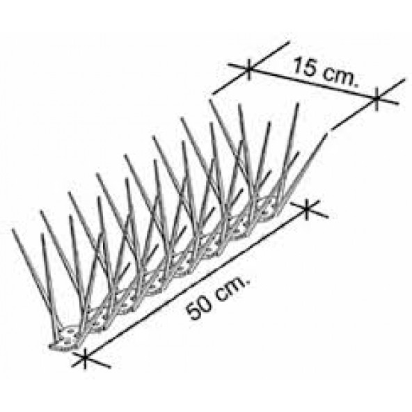 Kuş kovucu Diken Şeffaf 20 Metre Plastik Polikarbonat Kırılmaz Esnek Dayanıklı - 2
