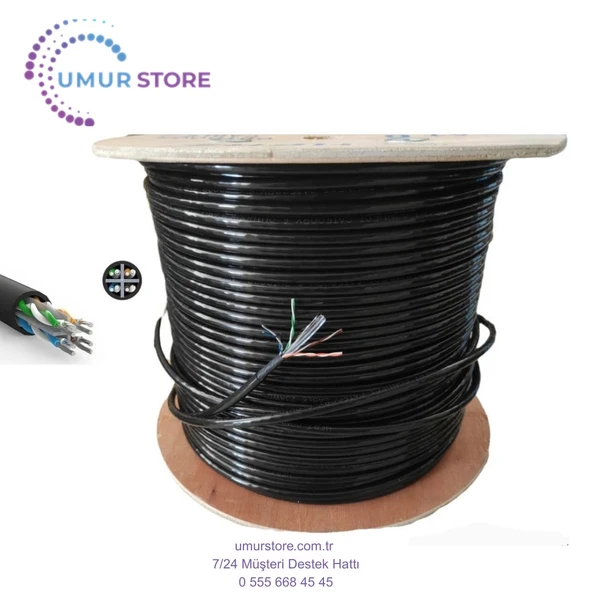 50 Metre Dış Ortam Internet Kablosu Cat6 50 mt ürün görseli 1