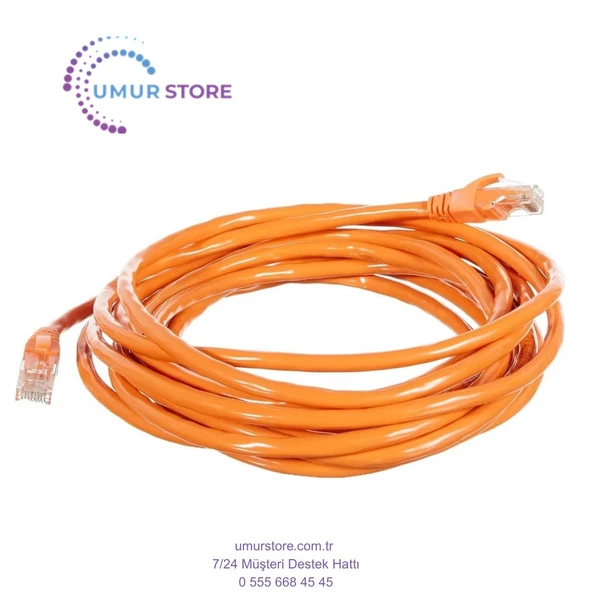 5m Turuncu Cat6 Kablo ürün görseli 1