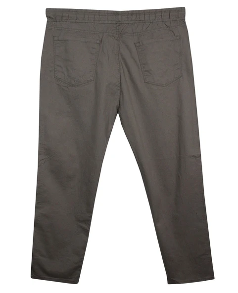 Erkek 118 -156 Kilo Arası İçin Uygun Lastikli Paça Bağcıklı Battal Boy Gabardin Pantolon Toprak - 2