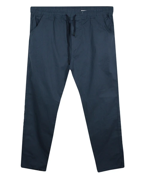 Erkek 118 -156 Kilo Arası İçin Uygun Lastikli Paça Bağcıklı Battal Boy Gabardin Pantolon İndigo ürün görseli