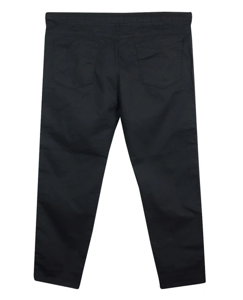Erkek 118 -156 Kilo Arası İçin Uygun Lastikli Paça Bağcıklı Battal Boy Gabardin Pantolon Siyah - 2