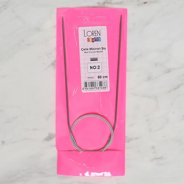 LOREN CRAFTS 2 MM ÇELİK MİSİNALI ŞİŞ 60 CM - 4