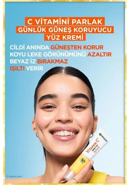 Garnier Skin Naturals Renkli Günlük Güneş Koruyucu Fluid Yüz Kremi SPF50+ 40ml - 3