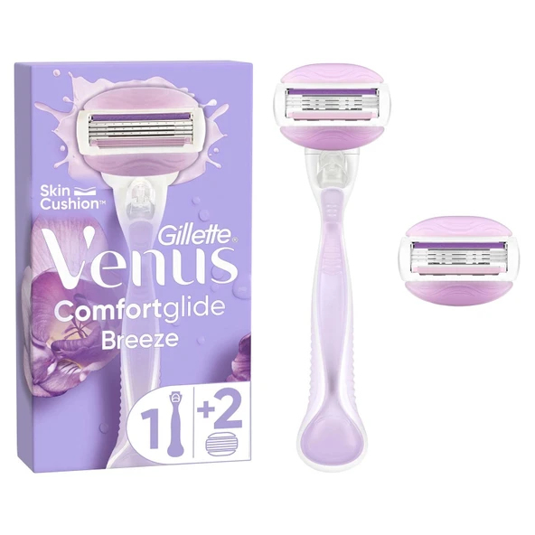 Gillette Venus Comfortglide Breeze 2 Başlıklı Kadın Tıraş Bıçağı - 2