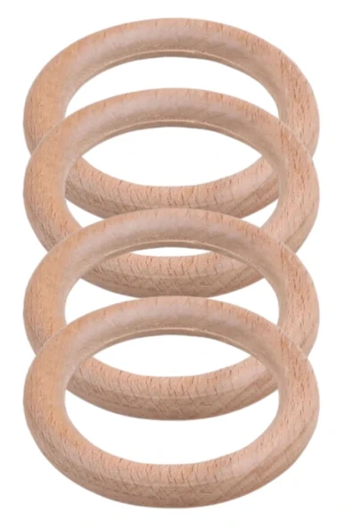Makrome Tahta Halka 6 cm - 2