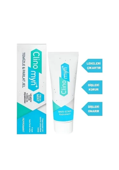 Clinomyn Fresh Diş Beyazlatan Ve Parlatan Temizle Parlat Jel Diş Macunu 75 Ml - 1