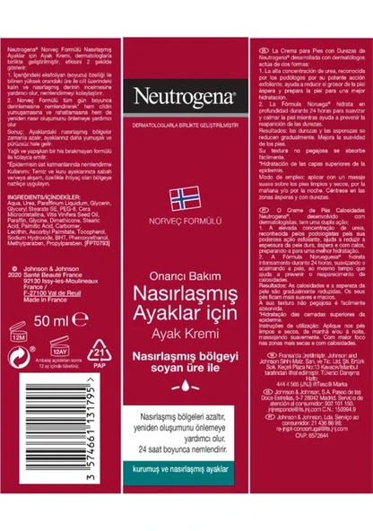 Neutrogena Norveç Formülü Nasırlaşmış Ayaklar İçin Ayak Kremi 50 ml - 2