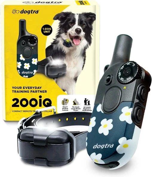 Dogtra 200iQ Uzaktan Eğitim E-Tasması 4,5+ Kg Köpekler - Çiçekli