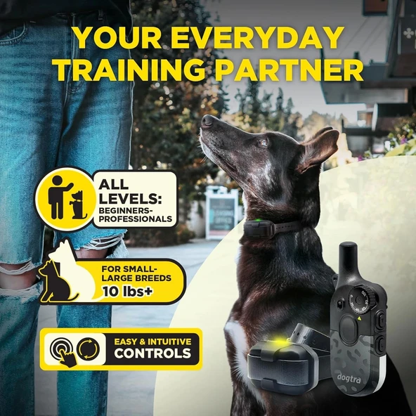 Dogtra 200iQ Uzaktan Eğitim E-Tasması 4,5+ Kg Köpekler - Siyah Leopar - 2