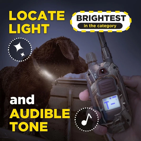 Dogtra 1900X Kamuflaj E-Collar Eğitimi Tasması - 3/4 Mil, 16+ Kg Köpekler - 4