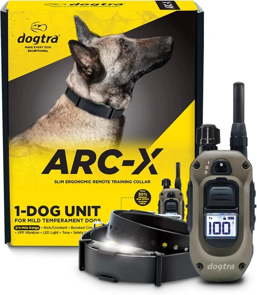 Dogtra ARC-X E-Collar Eğitimi Tasması - 3/4 Mil, 7,5+ Kg Köpekler