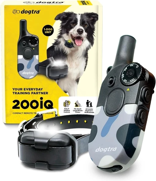 Dogtra 200iQ Uzaktan Eğitim E-Tasması 4,5+ Kg Köpekler - Soyut Mavi