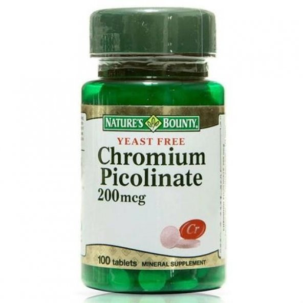 Natures Bounty Chromium Picolinate 200 ug 100 Tablet