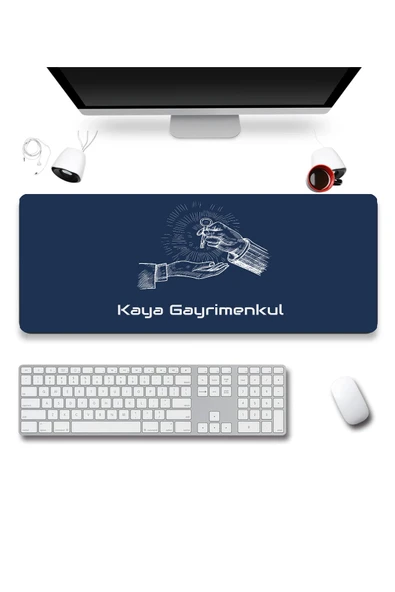 SonicTouch UltraGrand İsme Kişiye Firmaya Özel Emlakçı Gayrimenkul Ofisi Lacivert Xxl Klavye Mouse Pad 40x90cm ürün görseli