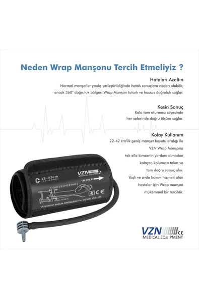 VZN VZN Intelli Wrap Akıllı Manşon 22-42cm Geniş Boy - 2