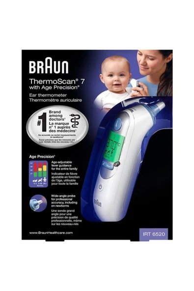 BRAUN BRAUN Kulaktan Irt 6520 Thermoscan Ateş Ölçer görseldeki renk - 1