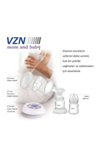 VZN VZN Süt Sağma Makinası-Göğüs Pompası - 1