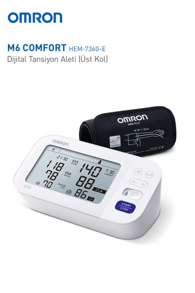 OMRON OMRON M6 Comfort AFib HEM-7380-E Koldan Ölçer Tansiyon Aleti - 2
