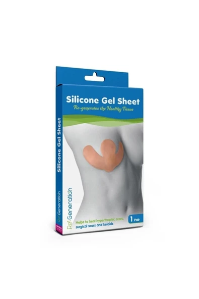 RE-GENERATION Mastopeksi Silikon Sheet - Meme Estetiği Sonrası Yara Izi Onarımı - 2 Adet 25,5x12,3x0,1 Cm