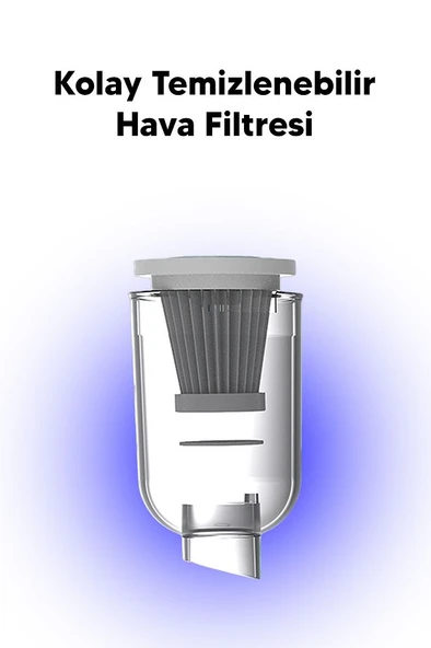 Şarjlı Araç İçi Kablosuz Mini El Süpürgesi - 5