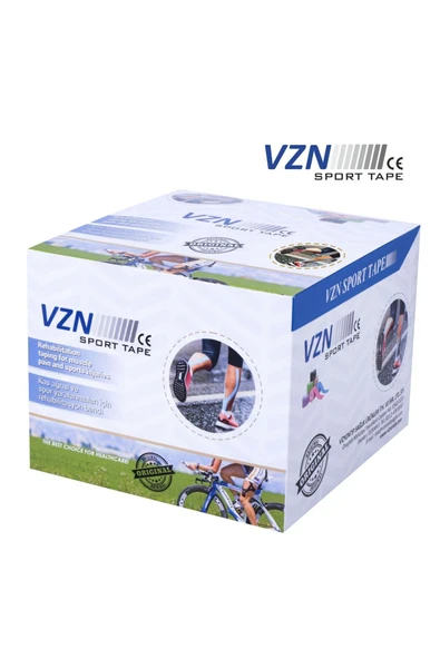 VZN VZN Sport Tape Beyaz Renk Kinezyo Sporcu Bandı Ağrı Bandı 5 Metre X 5 Cm
