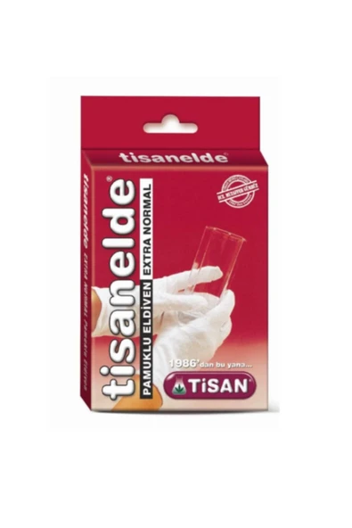 TİSAN Elde Pamuklu Eldiven Extra Normal