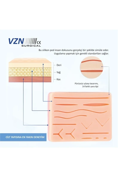 VZN VZN Sütürlü Cerrahi Eğitim Seti - Resim 3