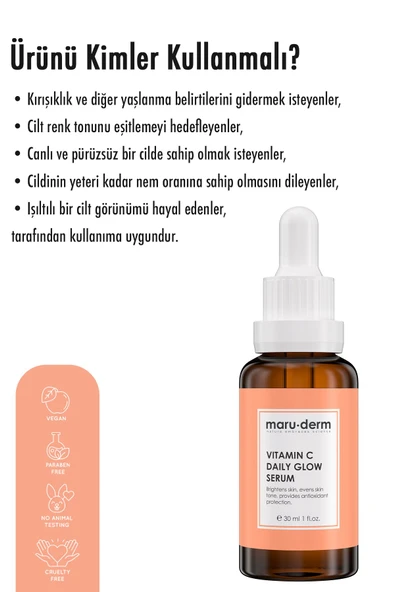 C Vitamini Ve Peptid Aydınlatıcı Cilt Bakım Serumu 30 Ml - 4