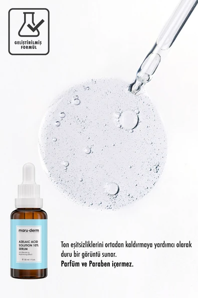 Maruderm Azelaik Asit Solüsyon %10 Aydınlatıcı Leke Karşıtı Cilt Bakım Serumu 30 ML - 3