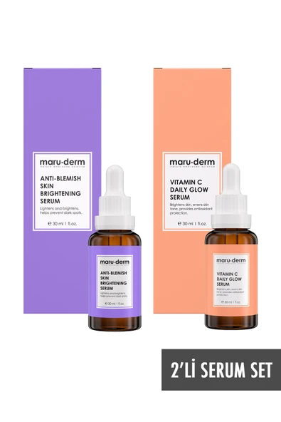 Maruderm 2li Serum Seti - C Vitamini Serumu & Leke Serumu Mrd101 - Resim 2