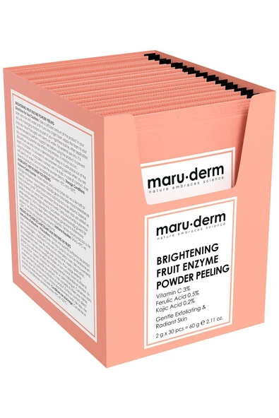 Aydınlatıcı Meyve Enzim Toz Peeling 60 GR (Vitamin C 3% + Ferulic Acid 0,5% + Kojic Acid 0,2%) - 1