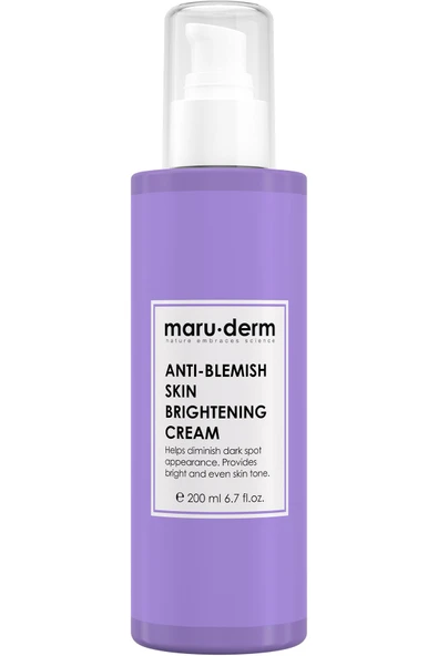Maruderm Leke Karşıtı Cilt Beyazlatıcı Yüz Bakım Kremi 200 ml - 1