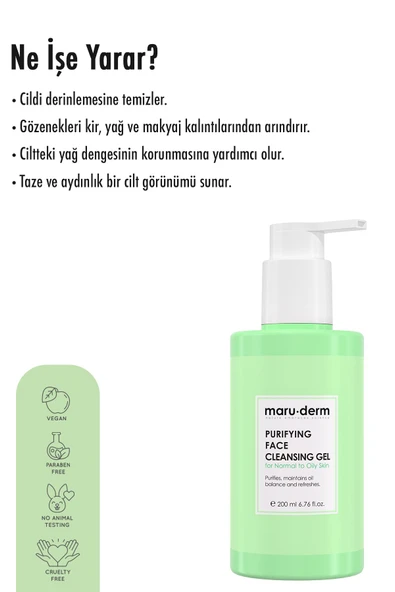 Maruderm Karma Ve Yağlı Ciltlere Özel Salisilik Asit Yüz Temizleme Jeli 200 ml - 4