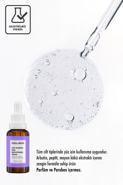 Leke Karşıtı Ve Beyazlatıcı Cilt Bakım Serumu | Alpha Arbutin %2 Niacinamide %5 | 30 ml - 3