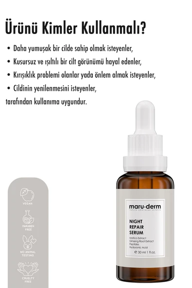 Maruderm Night Repair Gece Onarıcı Cilt Bakım Serumu 30 Ml - 4