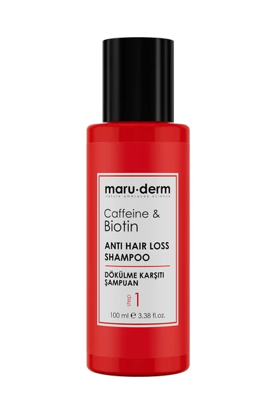 Seyahat Boy - Maruderm Saç Dökülme Karşıtı Sülfatsız Şampuan 100 ml | Sülfatsız, Tuzsuz, Vegan